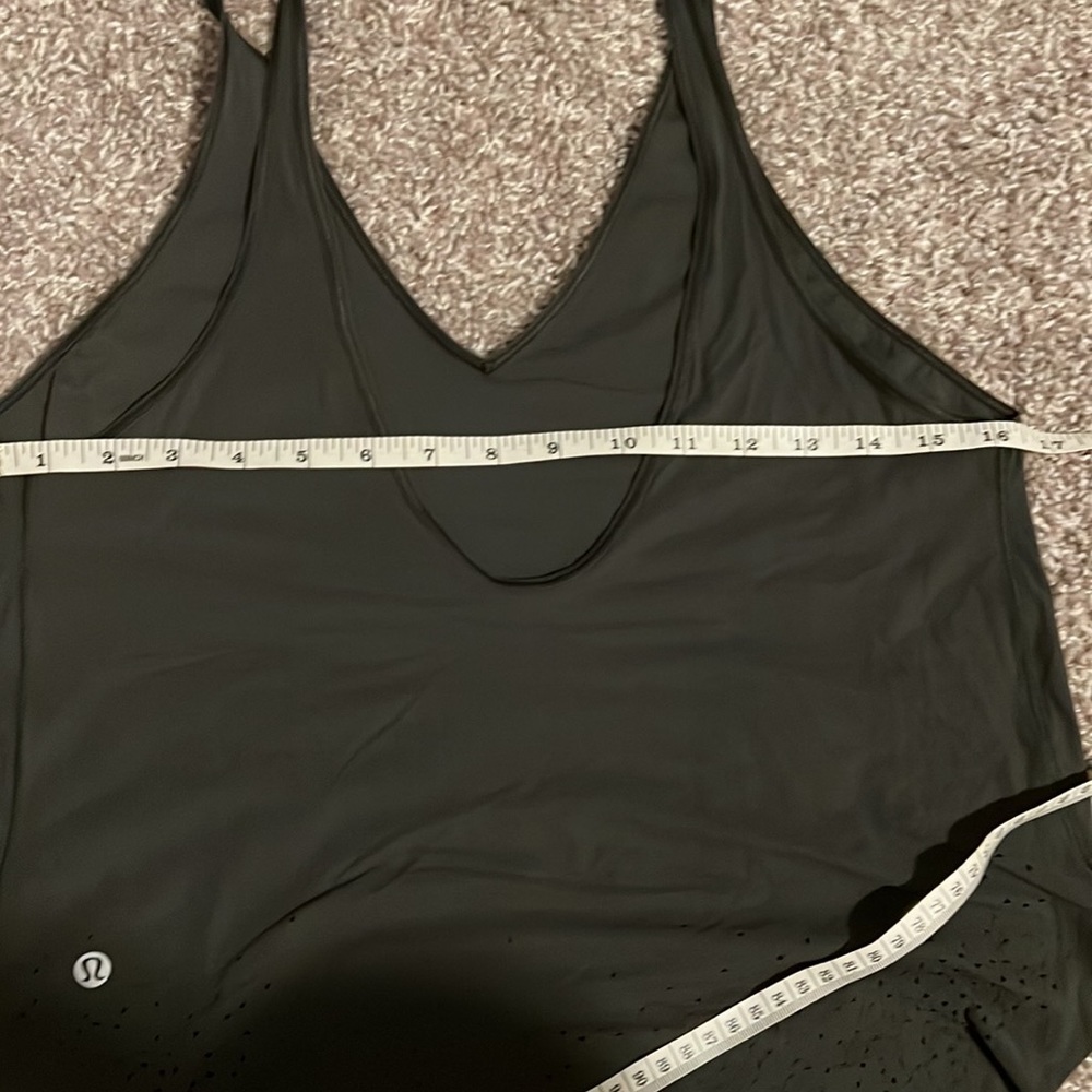 Lululemon Set Free Run Tank Camo Green 4 - image 7